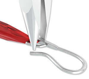 Ear wire with peg
